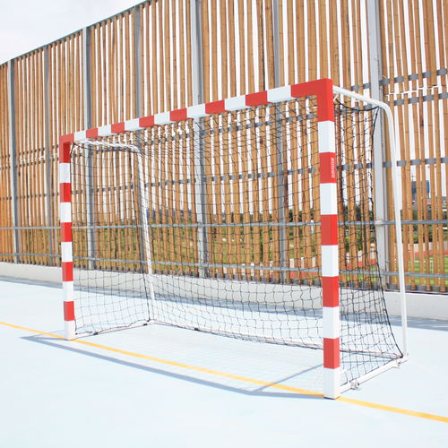 But de handball de compétition - S16231 - SODEX SPORT - en acier galvanisé / mobile / blanc/rouge