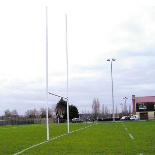 Poteau de rugby à sceller - S20112 - SODEX SPORT - en aluminium / blanc / EN 16579