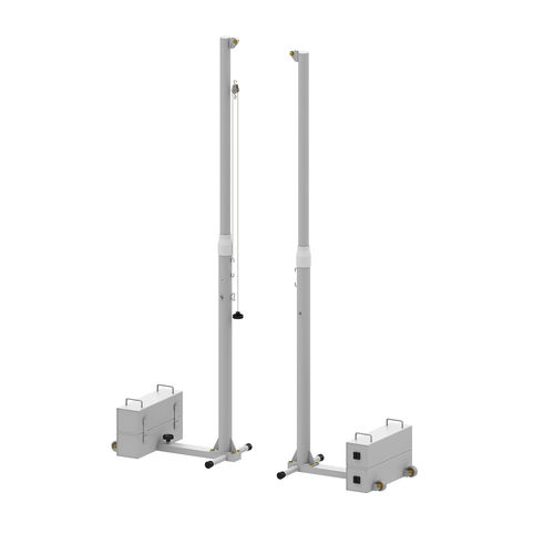 Poteau de volley mobile - S30052 - SODEX SPORT - en acier galvanisé / blanc / thermo-laqué