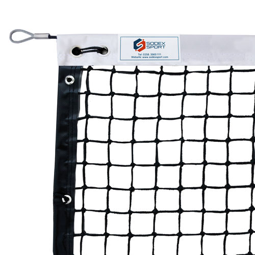 Filet de tennis en HDPE - S25866 - SODEX SPORT - noir / 3 mm / de compétition