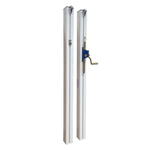 Poteau de tennis à sceller - S25214 - SODEX SPORT - en aluminium / blanc / thermo-laqué