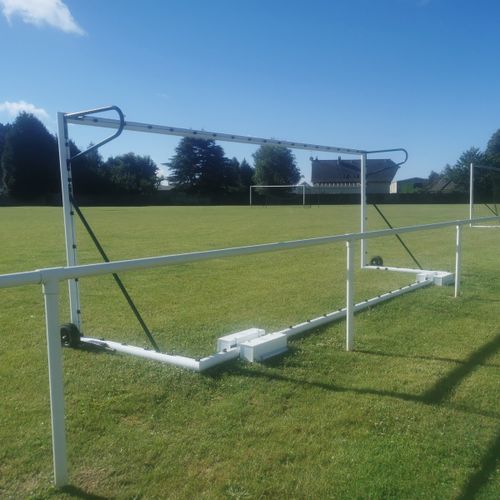 But de football en aluminium - S12281-COUNTERWEIGHT - SODEX SPORT - mobile / transportable / blanc