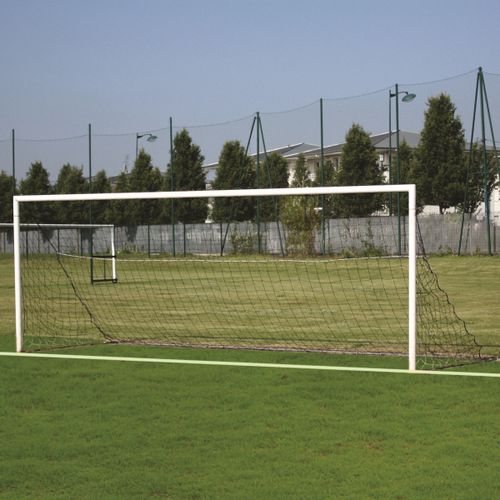 But de football en aluminium - S12114 - SODEX SPORT - à sceller / blanc / plastifié