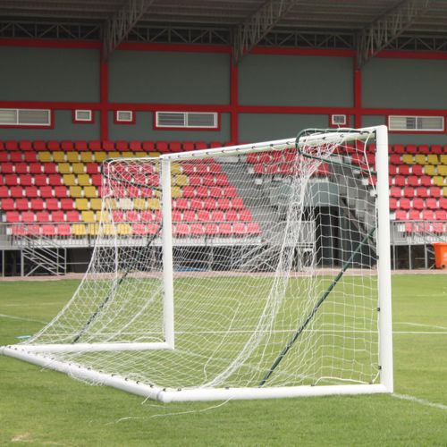 But de football en acier galvanisé - S12131 - SODEX SPORT - mobile / à sceller / blanc