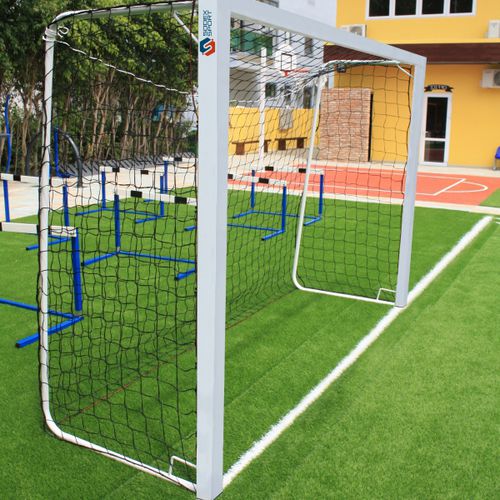 But de handball en acier galvanisé - S16032 - SODEX SPORT - mobile / blanc / peint