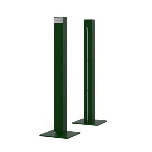 Poteau de pickleball fixe - S26222V - SODEX SPORT - en acier galvanisé / vert / thermo-laqué