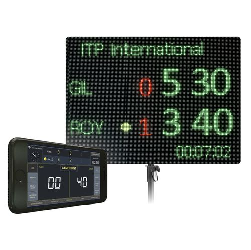 Tableau des scores pour aire de jeux - SCOREBOARD SCORLI P5 - SODEX SPORT - d'intérieur / de multisports / portable