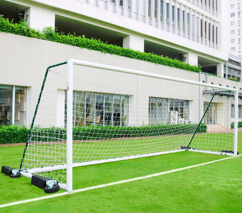 But de football en aluminium - S12292 - SODEX SPORT - mobile / blanc / plastifié