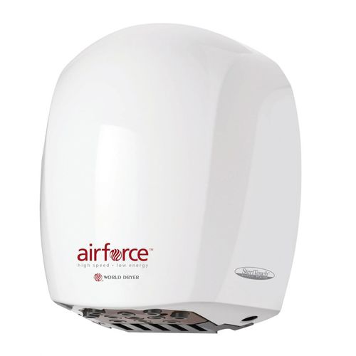 Sèche-mains automatique - AIRFORCE - World Dryer - en saillie / en acier inoxydable / aluminium