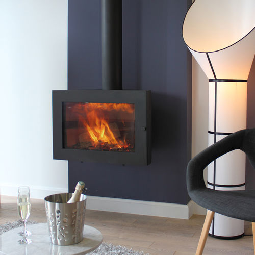Poêle à bois - OLIVA - Vyrosa - 5 kW - 10 kW / contemporain / en métal