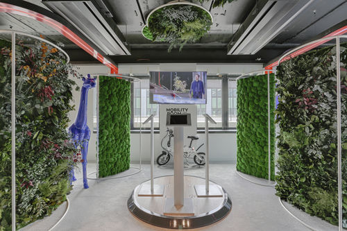Séparateur d'espace en acier - G-DIVIDERS - Greenmood - en mousse / en plantes stabilisées / pour bureau