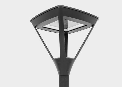 Lampadaire urbain - SIENA - Novatilu - contemporain / en fonte d'aluminium / avec diffuseur en verre trempé