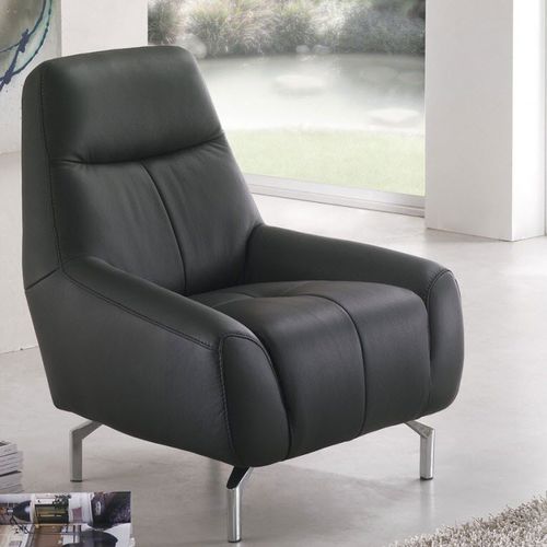 Fauteuil contemporain - SAMOURAI - VAMA Divani - en cuir / en acier / en bois