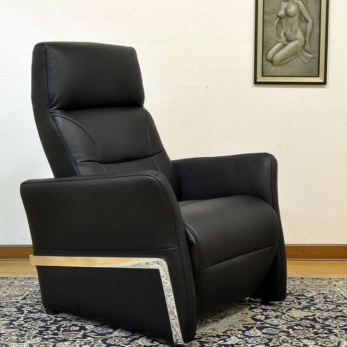 Fauteuil contemporain - NIKITA - VAMA Divani - en cuir / en tissu / inclinable