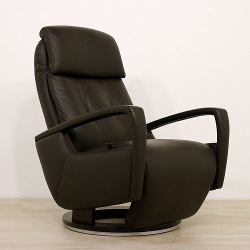 Fauteuil relax contemporain - INDIA - VAMA Divani - en cuir / en bois / inclinable
