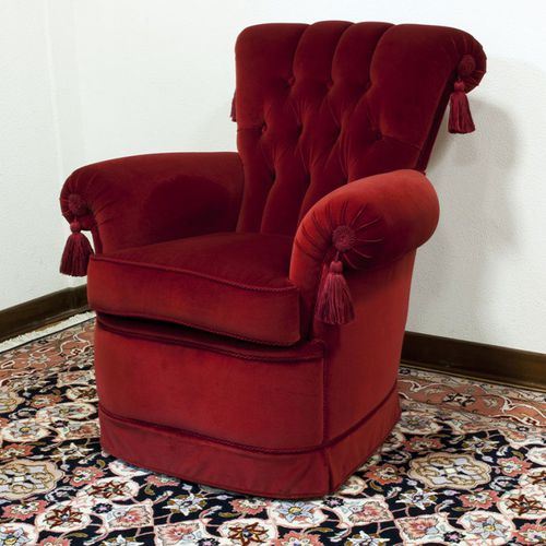 Fauteuil de style - ASTERINA - VAMA Divani - en cuir / en tissu / avec dossier haut