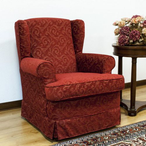 Fauteuil classique - DESIRÈ - VAMA Divani - en tissu / à oreilles / bergère