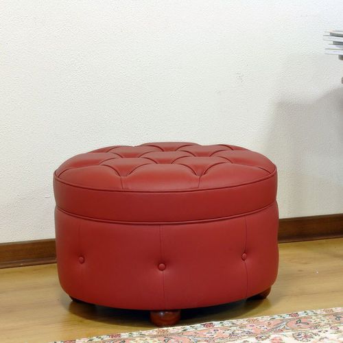 Repose-pied chesterfield - GIOTTO - VAMA Divani - en tissu / en cuir