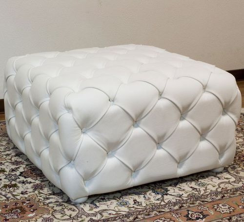 Repose-pied chesterfield - MICHELANGELO - VAMA Divani - en tissu / en cuir