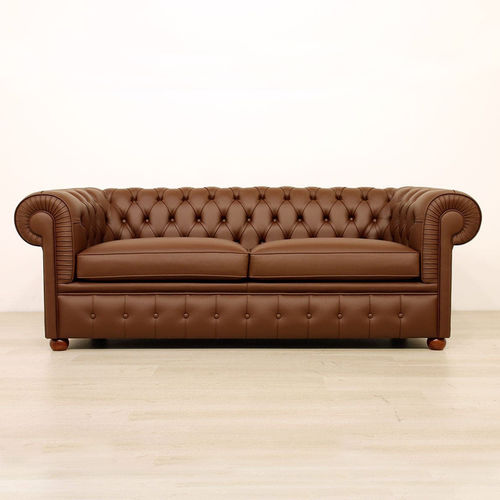 Canapé chesterfield - VAMA Divani - en tissu / en cuir / sur mesure