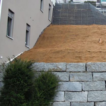 Mur de soutènement en acier - TERRASTOP - Sytec - en terre-armée / pour clôture de jardin