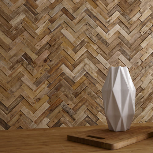 Panneau décoratif. en bois - HERRINGBONE - TIMBERWALL - pour agencement intérieur / lisse / résidentiel