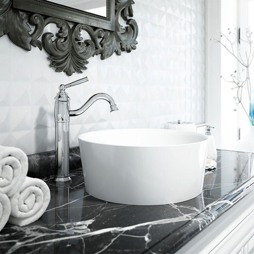 Vasque à poser - LEONORA®  - JACUZZI - en Solid Surface / brillante / ronde