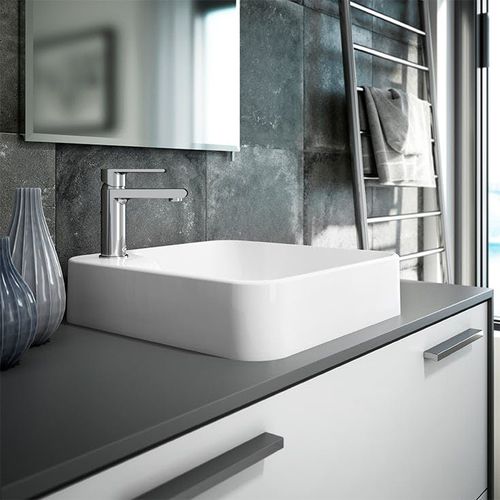 Vasque à poser - NERINA® - JACUZZI - en Solid Surface / carrée / 1 trou