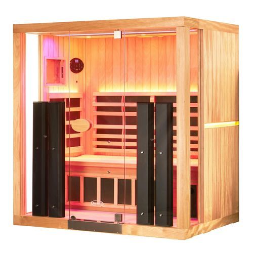 Sauna infrarouge lointain - JS-3I - JACUZZI - résidentiel / en bois massif / en métal