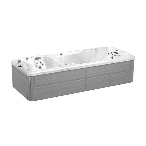 Spa de nage hors-sol - J-19DT POWERACTIVE&reg; - JACUZZI - rectangulaire / 1 place / en acrylique