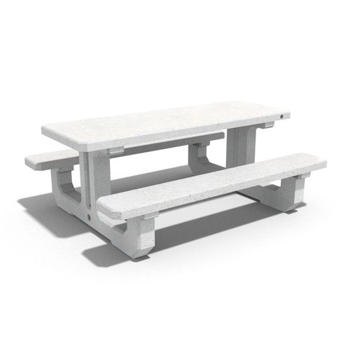 Table de pique-nique contemporaine - 222 - Encho Enchev - ETE - en béton à haute performance / en béton armé / en béton fibré