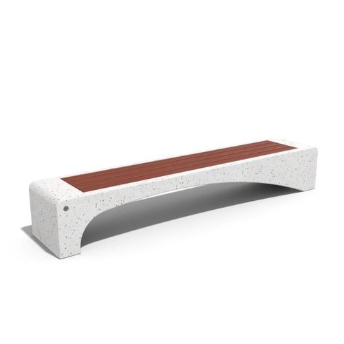 Banc public contemporain - 198 - Encho Enchev - ETE - en bois / en béton fibré / en granite