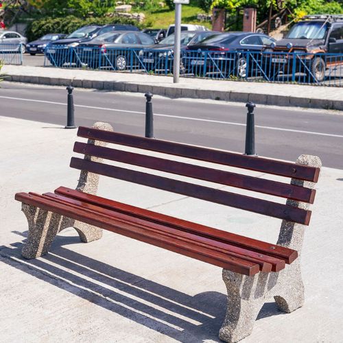 Banc public classique - 4 - Encho Enchev - ETE - en bois / en béton à haute performance / en béton fibré