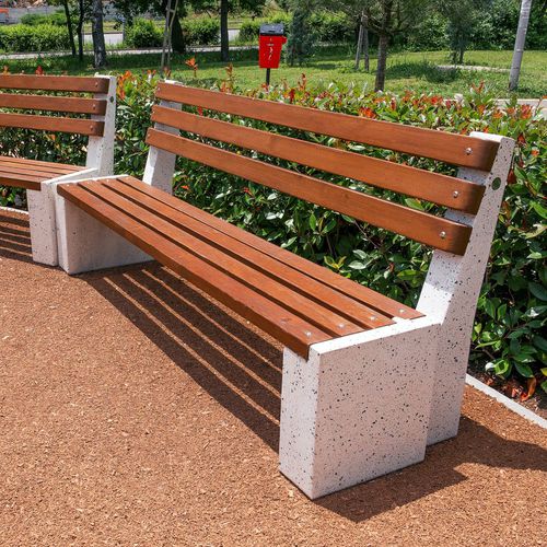 Banc public contemporain - 237 - Encho Enchev - ETE - en bois / en béton à haute performance / en béton fibré