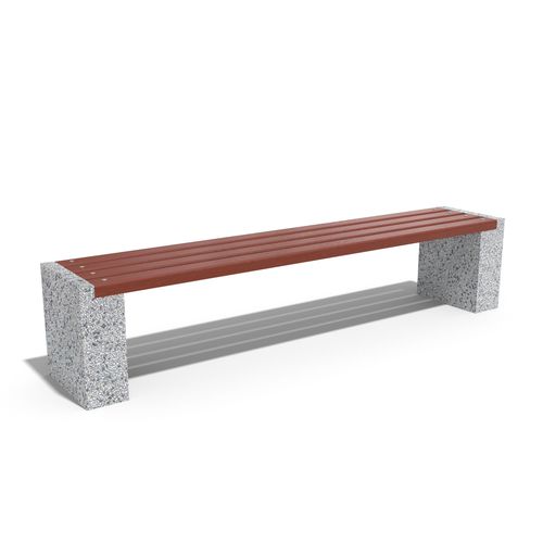 Banc public contemporain - 238 - Encho Enchev - ETE - en bois / en béton à haute performance / en béton fibré