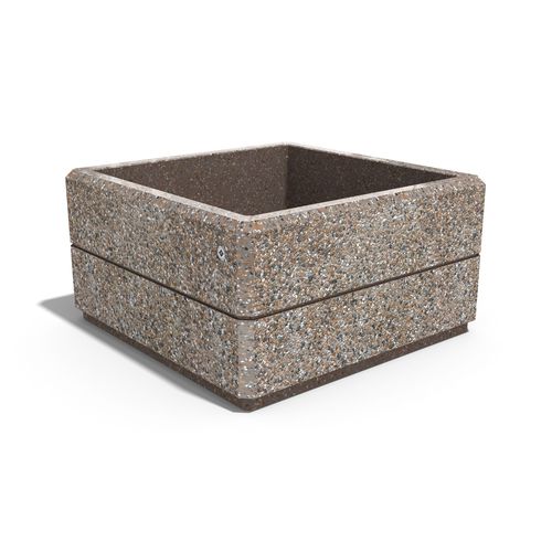 Jardinière en béton fibré - 75 - Encho Enchev - ETE - en béton à haute performance / en acier à revêtement par poudre / en marbre