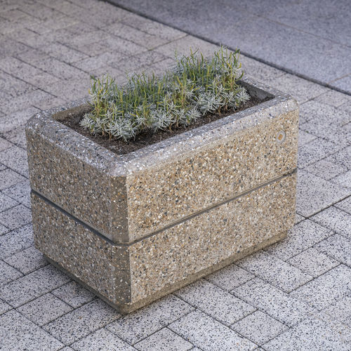 Jardinière en béton fibré - 175 - Encho Enchev - ETE - en béton à haute performance / en marbre / en granite