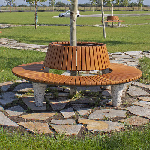 Banc public contemporain - 197 - Encho Enchev - ETE - en iroko / en bambou / en épicéa