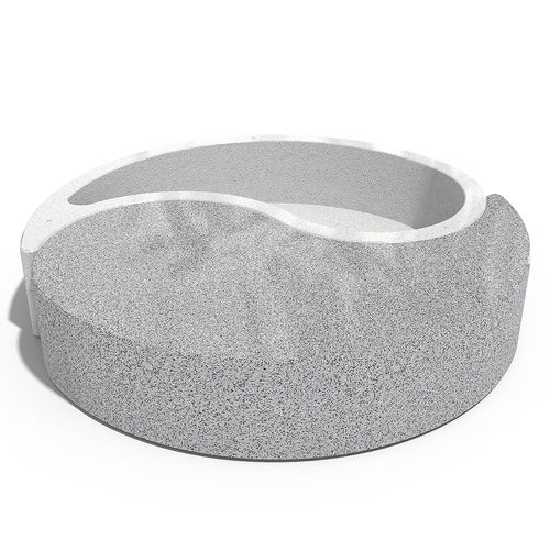 Jardinière en béton à haute performance - YIN-YANG - Encho Enchev - ETE - en marbre / en granite / ronde