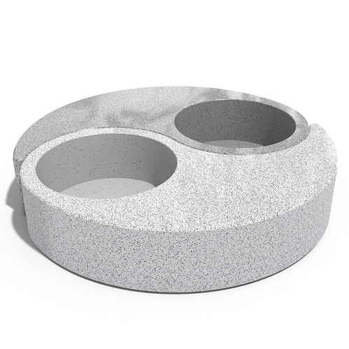 Jardinière en béton à haute performance - 261 - Encho Enchev - ETE - en marbre / en granite / ronde