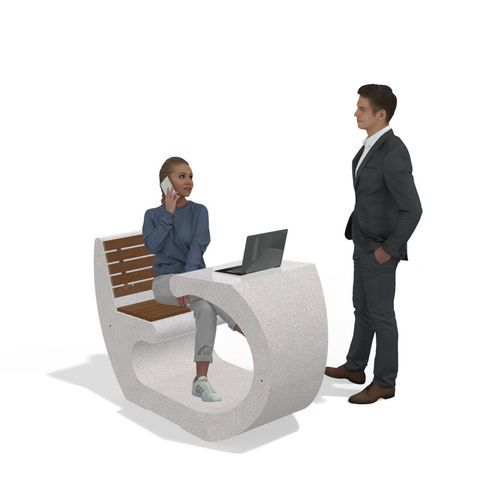 Ensemble table et chaises contemporain - 280 - Encho Enchev - ETE - d'extérieur / en iroko / en bambou