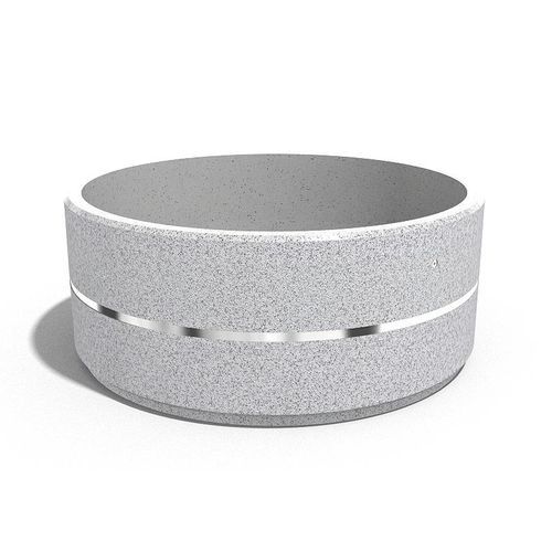 Jardinière en béton à haute performance - 274 - Encho Enchev - ETE - en chrome / en marbre / en granite