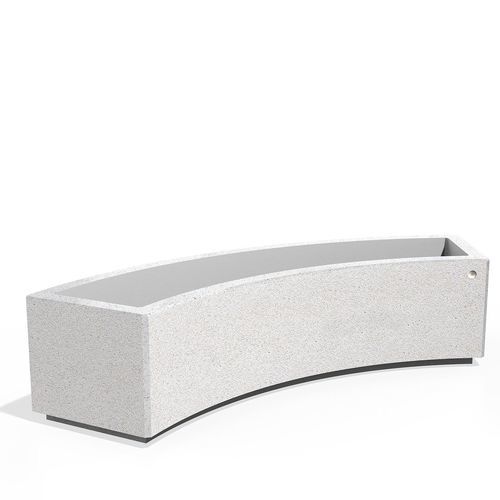 Jardinière en béton à haute performance - 268-L - Encho Enchev - ETE - en marbre / en granite / courbée