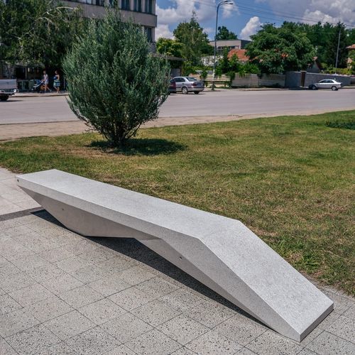 Banc public design original - 199 - Encho Enchev - ETE - en béton à haute performance / en béton fibré / en granite