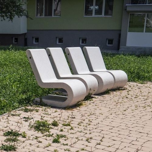 Fauteuil urbain contemporain - 106 - Encho Enchev - ETE - en béton à haute performance / en ccv / en granite