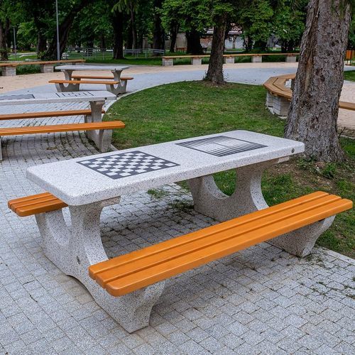 Table d'échecs d'extérieur - 115 - Encho Enchev - ETE - contemporaine / résidentielle / pour espace public