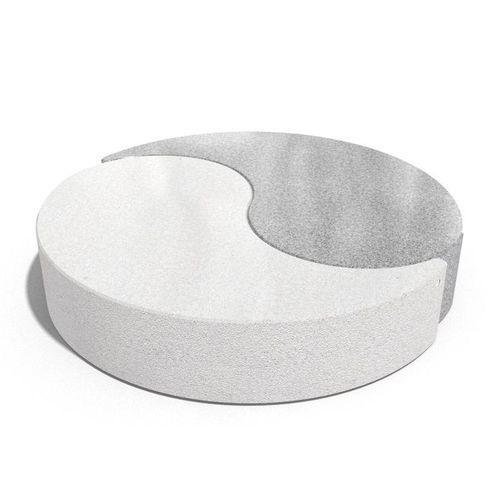 Banc public design original - YIN AND YANG - Encho Enchev - ETE - en béton à haute performance / en granite / en marbre