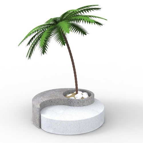 Jardinière en béton à haute performance - 263 - Encho Enchev - ETE - en marbre / en granite / ronde