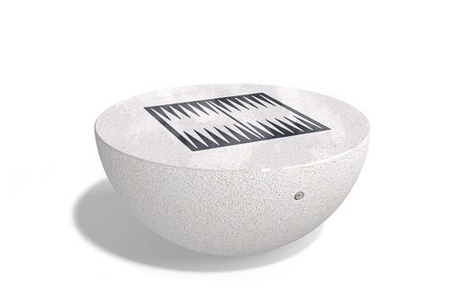 Table de backgammon d'extérieur - 377 - Encho Enchev - ETE - contemporaine / pour aire de jeux / pour espace public