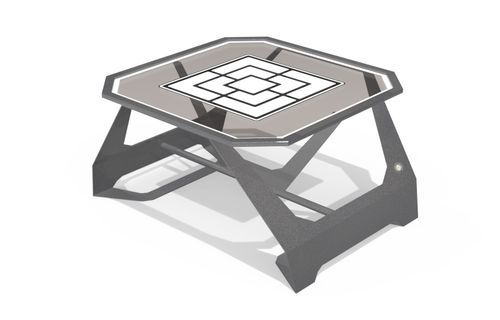 Table de jeu de palets d'extérieur - 386 - Encho Enchev - ETE - contemporaine / pour parking / pour aire de jeux